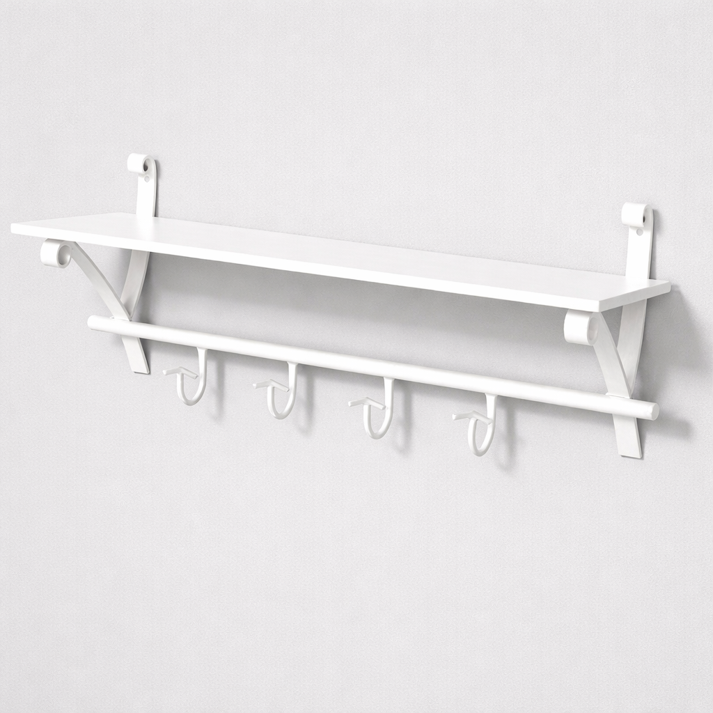 Perchero repisa Agos Blanco